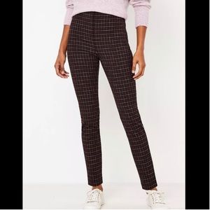 EUC Loft Plaid Pants Size 4